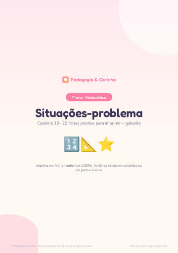 Caderno Situações-problema – Matemática 1º ano