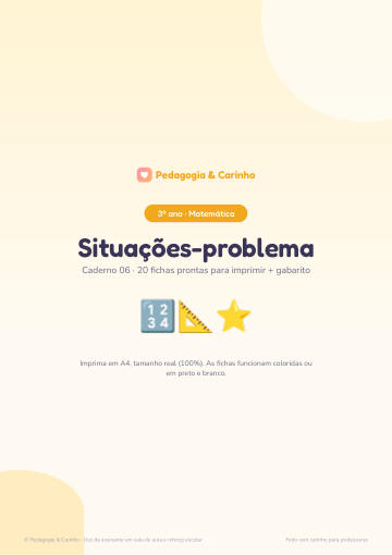 Caderno Situações-problema – Matemática 3º ano
