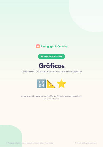 Caderno Gráficos – Matemática 4º ano