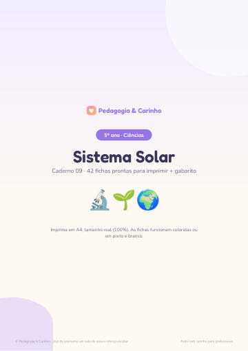 Caderno Sistema Solar – Ciências 5º ano