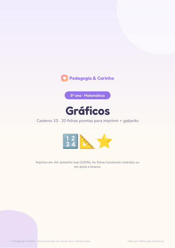 Caderno Gráficos – Matemática 5º ano